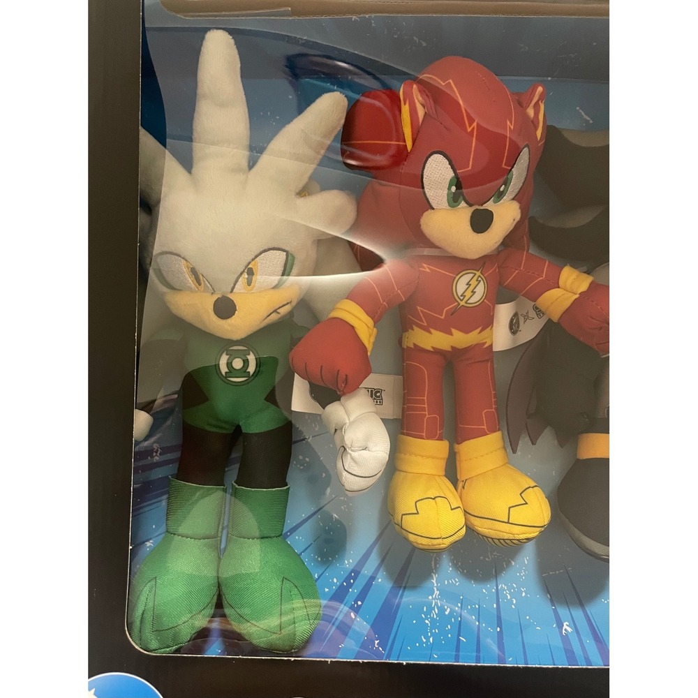 JAKKS Pacific DC x Sonic the Hedgehog 9" Plush Set o 4 NIB Wave 1 Crossover Set - Picture 4 of 6